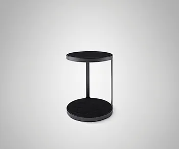  طاولة جانبية مستديرة أسود